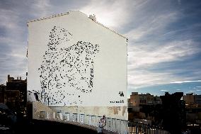 A giant fresco in homage to the rescuers of SOS Mediterranee - Marseille