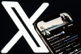 Barack Obama’ Personal Account Displayed On The X Social Network Platform