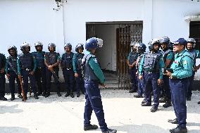 International Crimes Tribunal Trial Against Former Ministers And Awami League Leaders In Dhaka.