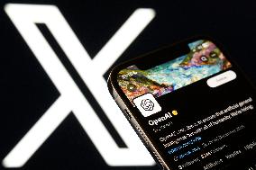 Open AI’ Account Displayed On The X Social Network Platform