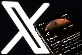 Space X’ Account Displayed On The X Social Network Platform