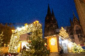 Christmas Market Opens In Cologne