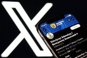 Volodymyr Zelenskyy’ Personal Account Displayed On The X Social Network Platform