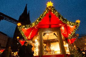 Christmas Market Opens In Cologne