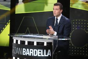 Exclusive - Jordan Bardella Appears On BFM - Paris