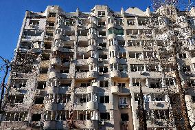 Aftermath of Russian shelling of Odesa on November 18, 2024