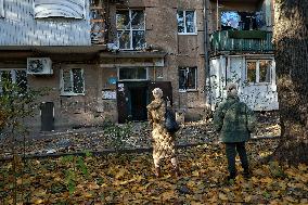 Aftermath of Russian shelling of Odesa on November 18, 2024