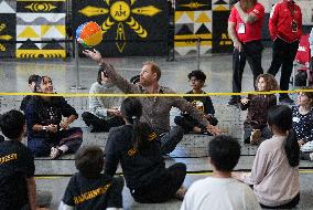 Prince Harry Plays A Game Of Sitting Volleyball - Vancouver