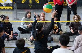 Prince Harry Plays A Game Of Sitting Volleyball - Vancouver