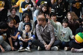 Prince Harry Plays A Game Of Sitting Volleyball - Vancouver