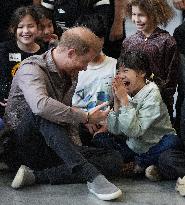 Prince Harry Plays A Game Of Sitting Volleyball - Vancouver