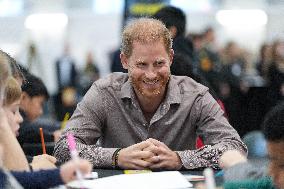 Prince Harry Plays A Game Of Sitting Volleyball - Vancouver