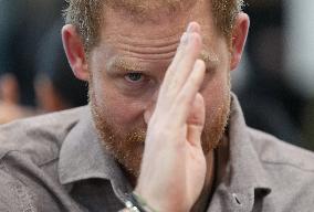 Prince Harry Plays A Game Of Sitting Volleyball - Vancouver