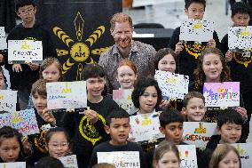 Prince Harry Plays A Game Of Sitting Volleyball - Vancouver