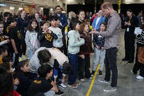 Prince Harry Plays A Game Of Sitting Volleyball - Vancouver