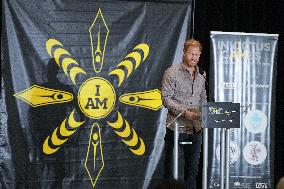 Prince Harry Plays A Game Of Sitting Volleyball - Vancouver