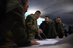 Zelensky Visits Frontlines - Ukraine