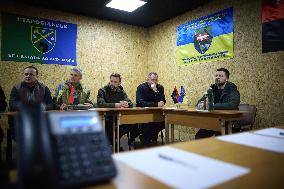 Zelensky Visits Frontlines - Ukraine