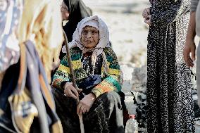 Displaced Palestinians Fleeing Beit Lahia - Northern Gaza