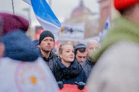 Yulia Navalnaya Joins Russian Opposition Rally - Berlin