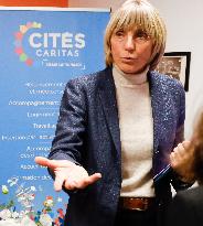 Minister of Housing Visits Caritas Association - Paris