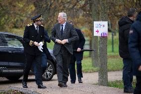 PM Barnier At 40th Food Distribution Restos Du Coeur Campaign Launch - Gennevilliers