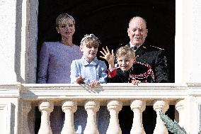 NO TABLOIDS-Monaco National Day Celebrations-Balcony DN