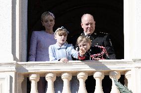 NO TABLOIDS-Monaco National Day Celebrations-Balcony DN