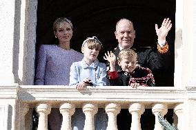 NO TABLOIDS-Monaco National Day Celebrations-Balcony DN