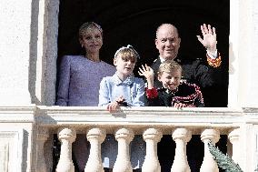 NO TABLOIDS-Monaco National Day Celebrations-Balcony DN