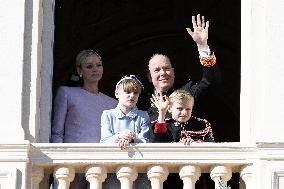 NO TABLOIDS-Monaco National Day Celebrations-Balcony DN