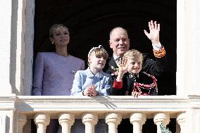 NO TABLOIDS-Monaco National Day Celebrations-Balcony DN