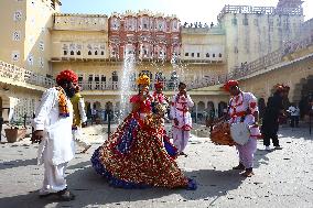 Tourists During Jaipur Foundation Day