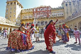 Tourists During Jaipur Foundation Day