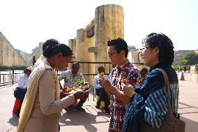 Tourists During Jaipur Foundation Day