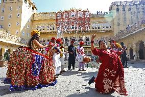 Tourists During Jaipur Foundation Day