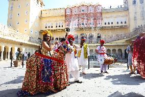 Tourists During Jaipur Foundation Day