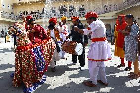 Tourists During Jaipur Foundation Day