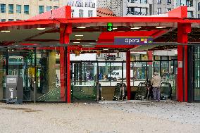 Daily Life At Metro Station Antwerp, Belgium