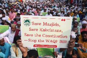 WAQF Amendment Bill 2024 Protest In Kolkata, India