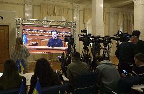 Volodymyr Zelenskyy delivers speech in Verkhovna Rada