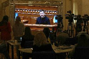 Volodymyr Zelenskyy delivers speech in Verkhovna Rada