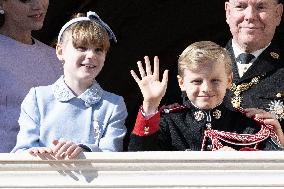 NO TABLOIDS-Monaco National Day Celebrations-Balcony DN