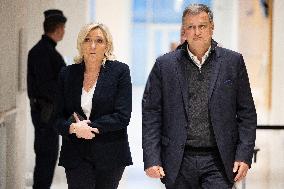 Rassemblement National Trial for embezzlement of European public funds - Paris