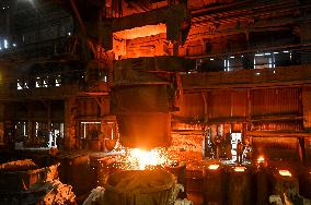 Continuous casting section at Zaporizhstal Steel Works