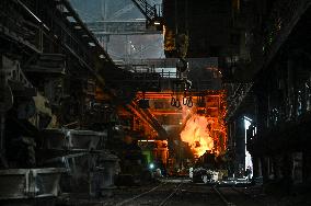 Continuous casting section at Zaporizhstal Steel Works