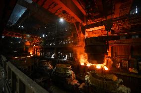 Continuous casting section at Zaporizhstal Steel Works