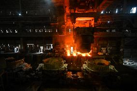 Continuous casting section at Zaporizhstal Steel Works