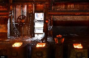 Continuous casting section at Zaporizhstal Steel Works