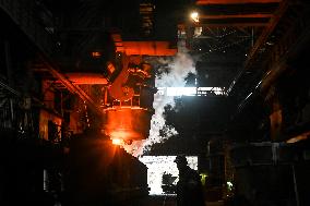 Continuous casting section at Zaporizhstal Steel Works